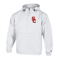 USC Trojans Men's Champion White SC Interlock Packable Jacket